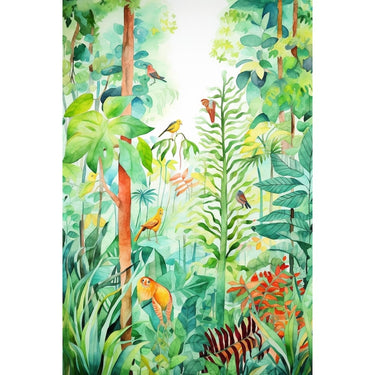 tableau enfant jungle